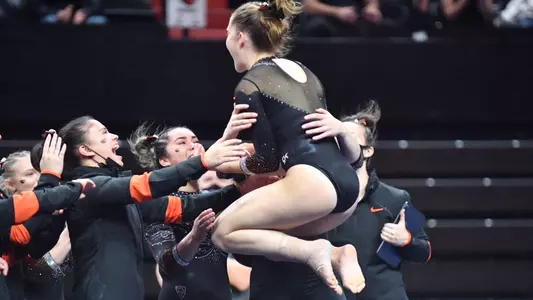 Orange and Black Gymnastics