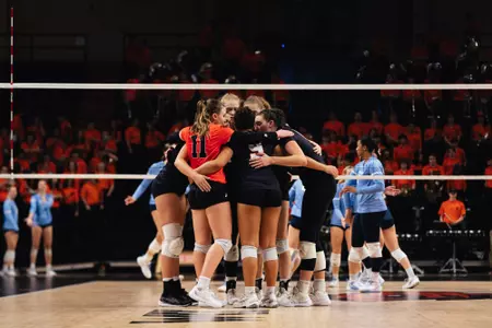 VB huddle vs. San Diego - 1116