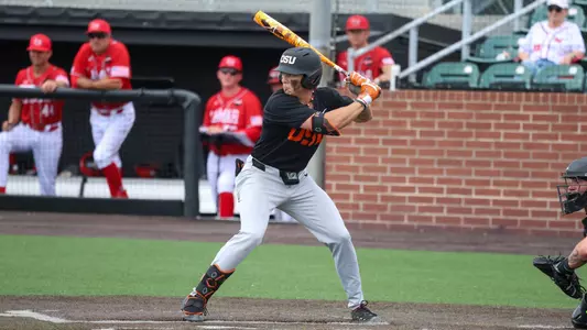 Easton Talt stands at the plate ready to see a pitch at Lamar on April 4, 2026