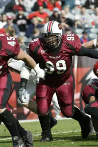 FOOTBALL PRACTICE REPORT: OWLS TO HOLD FIVE MORE PRACTICES BEFORE ANNUAL CHERRY & WHITE GAME ON APRIL 24 Image