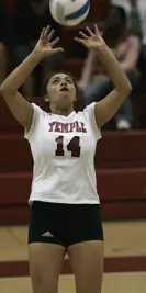 VOLLEYBALL RETURNS TO WINNING WAYS WITH 3-0 DEFEAT OF GEORGE WASHINGTON Image