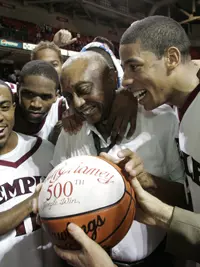 CHANEY WINS 500TH GAME AT TEMPLE AS OWLS BEAT ARMY, 69-37, IN NIT SEASON TIP-OFF Image