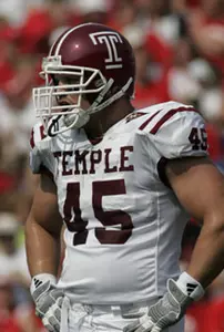 MIKE MENDENHALL HONORED AS COLLEGE DEFENSIVE PLAYER OF THE YEAR BY TOUCHDOWN CLUB OF SOUTH JERSEY Image
