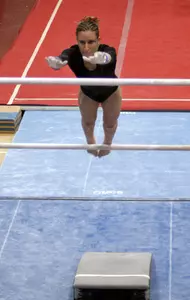 WOMEN'S GYMNASTICS VICTORIOUS ON SENIOR NIGHT Image