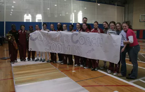 FENCING COACH NIKKI FRANKE CAPTURES CAREER WIN #500 Image