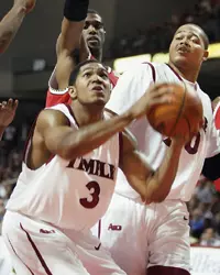 TEMPLE USES 14-0 LATE RUN TO KNOCK OFF #18 MARYLAND, 91-85 Image