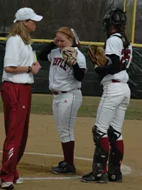 SOFTBALL SWEEPS GEORGE WASHINGTON IN ATLANTIC 10 DOUBLEHEADER ACTION Image