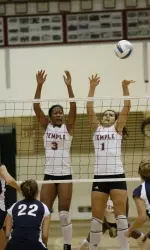 Temple Volleyball Wins Second Straight Match, 3-1, Over Duquesne Image