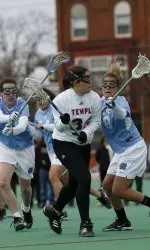 Women's Lacrosse Opens 2008 Season With 8-7 Upset of #14 Penn State Image