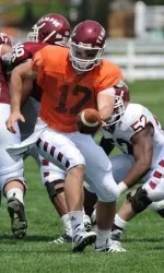 Cherry Defeats White, 21-6, in Spring Football Scrimmage Image