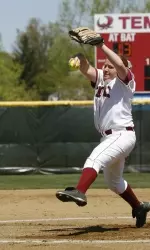 Burdeaux Tosses Seven Shutout Innings, But Owls Fall to GW 2-0 in Extras Image