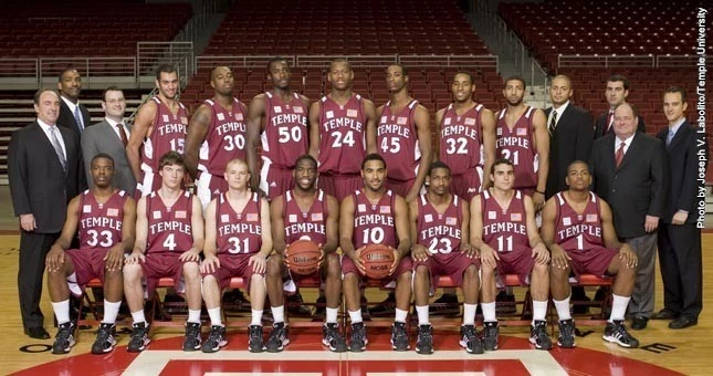 Temple Men's Basketball Team 2009-10
