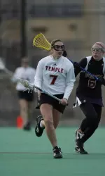 Temple Women's Lacrosse Falls To Cross-Town Rival Saint Joseph's, 15-6, In A-10 Opener Image