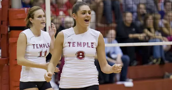 Volleyball Rallies to Defeat Fordham in Five Sets Image
