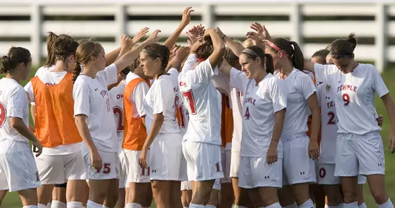 Women's Soccer Team Huddle