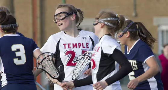 Freshman Jaymie Tabor Leads Lacrosse to 16-15 Double OT Win at Duquesne Image