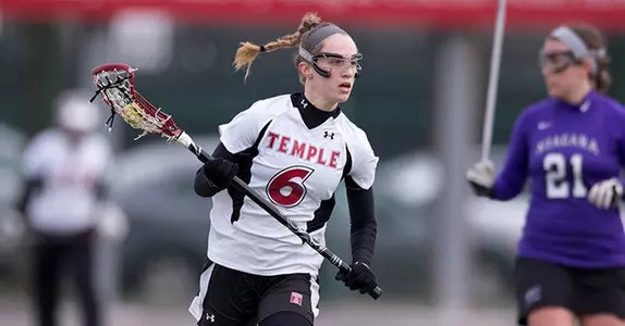 Charlotte Swavola's Six Goals Highlight an 18-3 Lacrosse Win vs. St. Bonaventure Image