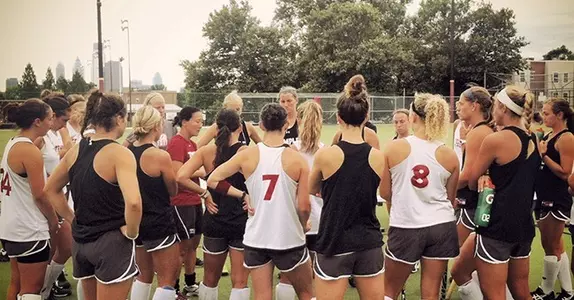 cherry and white huddle