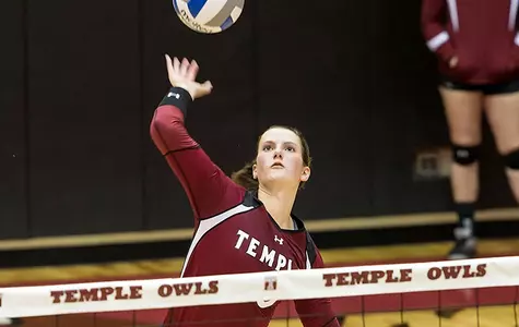 Temple Volleyball Sweeps Delaware State, 3-0, on Day One of the Temple Invitational Image