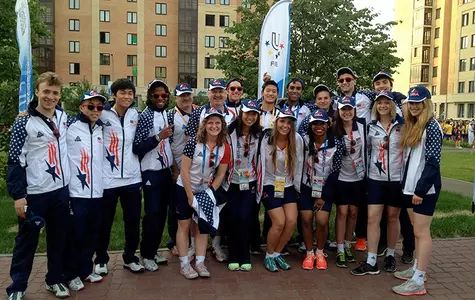 Former Fencing Standout Kamali Thompson Competes for the USA at the 2013 World University Games Image