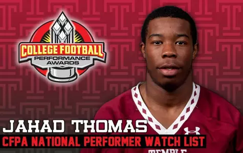 Jahad Thomas named to CFPA's Performer of the Year Award Watch List