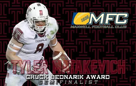 Matakevich advanced to the Semifinalist stage of the Bednarik Award