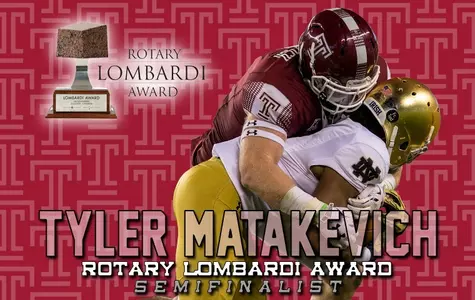 Matakevich advanced to the Semifinalist stage of the Rotary Lombardi Award
