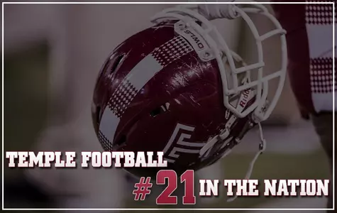 In the Week 10 Rankings, the Owls are 21st in both polls