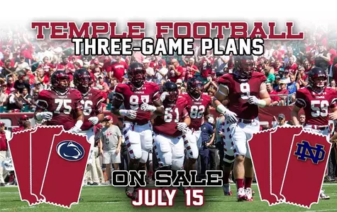2015 Temple Football Three-Game Packs