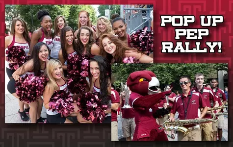 The Spirit Squad and Diamond Marching Band are excited for Thursday