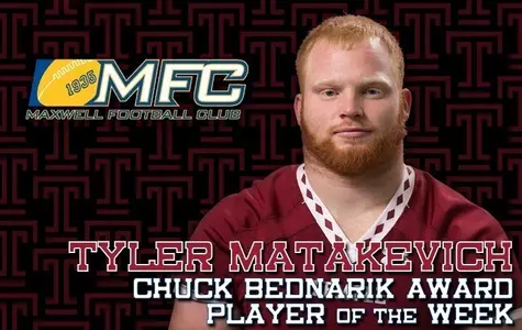 Matakevich won the Chuck Bednarik Player of the Week Award