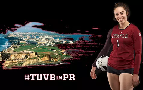 Temple Volleyball in PR