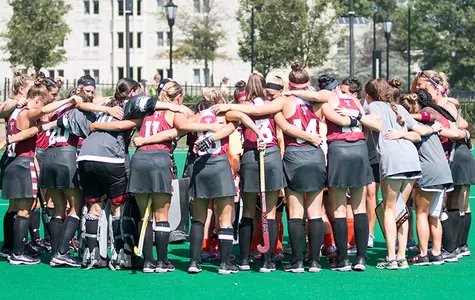field hockey huddle