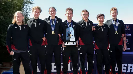 Temple Men's Cross Country after their runner up finish at the 2019 American Athletic Conference Championships