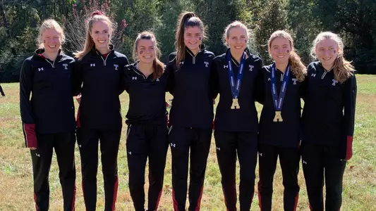 Temple Women's Cross Country after their third place finish at the 2019 AAC Championships