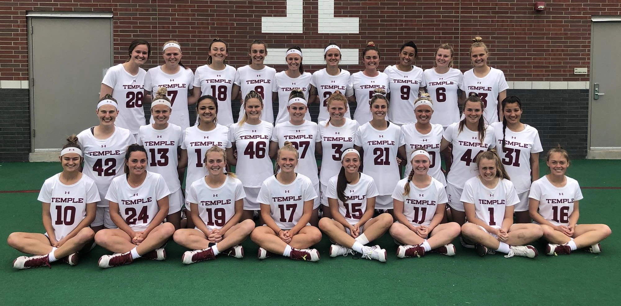 2019 Temple lacrosse team photo