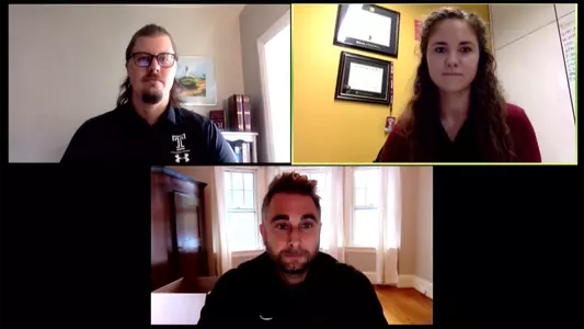 Three members of the Academic Support Staff are featured on the Temple Athletics Show
