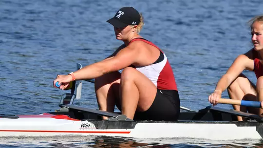 Stephanie Hartman racing at the Navy Day Regatta