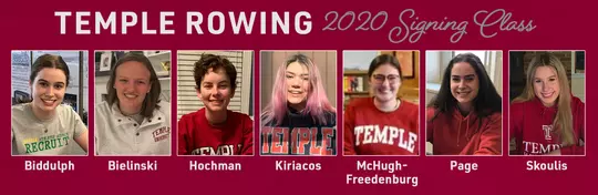 Temple Rowing 2020 Signing Class