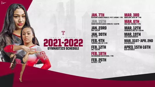 2022 Women's Gymnastics Schedule