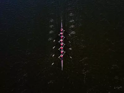 Rowing Action Shot
