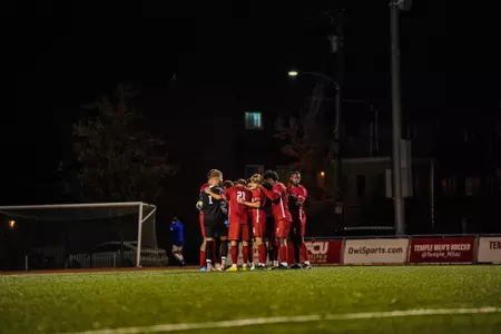 Men's Soccer Huddle