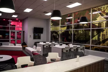 Basketball Practice Facility Lounge