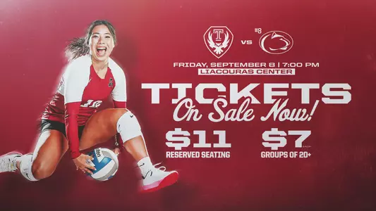 Temple-Penn State Volleyball Tix Graphic