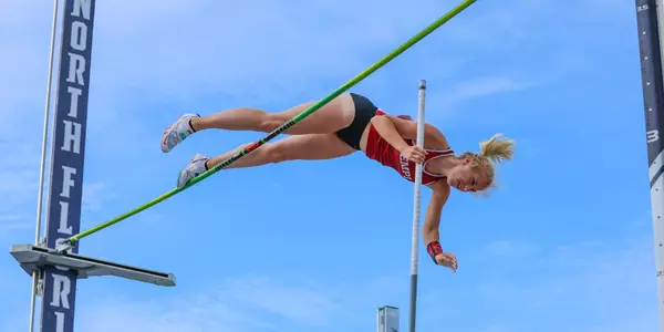 Temple's Allie Riches competes in the pole vault at the NCAA Track and Field East Regional meet in Jacksonville, Fla., Thursday, May 25, 2023. (Gary Lloyd McCullough for Temple University)