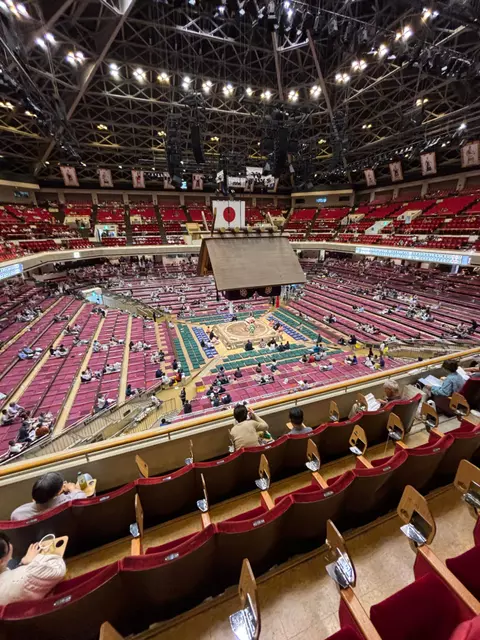 View of the May Grand Sumo Tournament.