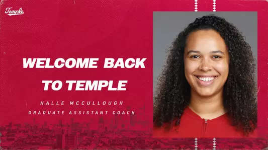 Halle McCullough Graduate Assistant Coach Graphic