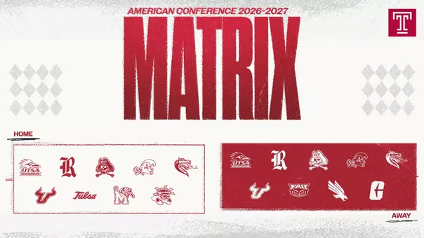 Temple MBB American Conference Matrix 2026-27