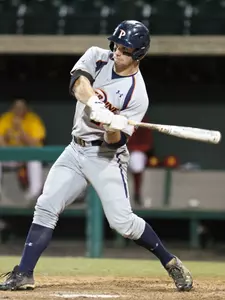 Aaron Brown went 3-for-4 against the Bulldogs Friday