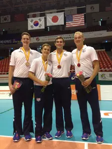 Penning, McCallister and Gehrels in Seoul.